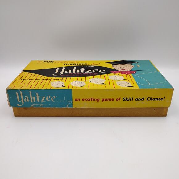 Vintage 1961 Yahtzee Game Complete Without Score Sheets - Picture 2 of 4